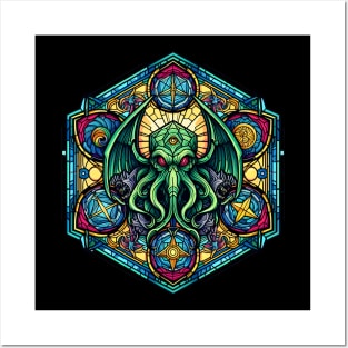 Cthulhu's Stained Glass Portal Posters and Art